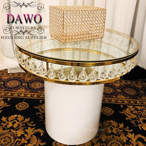 Glass <strong>clear</strong> Chandelier Crystal Cake <strong>Table</strong> for Luxury Wedding - Product Image 1