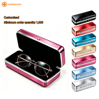 Étui rigide optique en aluminium de haute qualité avec logo personnalisé, couleurs assorties, design étanche et verrouillable pour le rangement d'outils