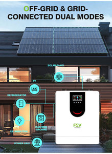 ระบบโซลาร์เซลล์ออฟกริด MPPT 15kw 8kw 10kw 1000W ไฮบริด สมาร์ท 5kw 12V 48V 220V 3kw 3000W 5000W สำหรับบ้าน รุ่น DT4811B ประสิทธิภาพสูง ให้ผลผลิต 99.9% - Product Image 4