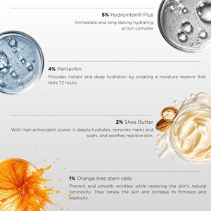 UNICA+ 72H HYDRO+ CREAM 50ML AIRLESS - Crème visage ultra-hydratante pour femmes adultes à usage quotidien avec acide hyaluronique pour peaux sèches - Product Image 2