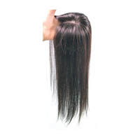 Perruques de cheveux coréens de qualité supérieure Cosmo en Corée (10x10) - Perruque de cheveux humains lisses de 20 pouces de long, finition naturelle, ajustement confortable pour femmes