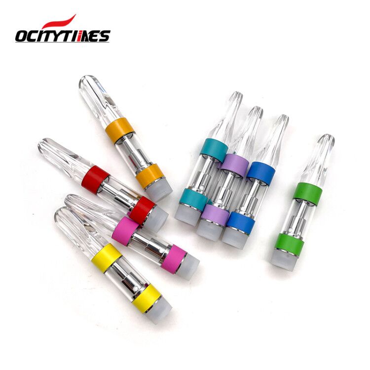 Gold Supplier Vape pen e cig colored CBD oil Cartridge 510 thread Atomizer