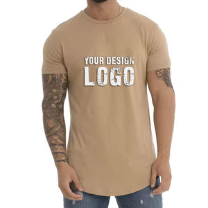 T-shirt de sport pour homme personnalisé en usine, de haute qualité, uni, extensible, incurvé, athlétique, coupe ajustée - Product Image 2