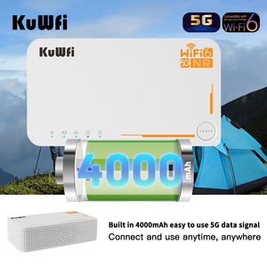 Routeur CPE 5G KuWFi <span class=keywords><strong>Ax3600</strong></span> 4000 mAh Wifi 6 Routeur Wifi de poche 5G débloqué Routeur Wifi portable 5G avec emplacement pour carte SIM - Product Image 2