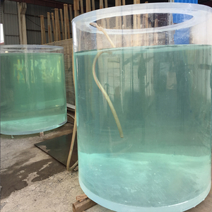 Approvisionnement d'usine en gros <span class=keywords><strong>pas</strong></span> <span class=keywords><strong>cher</strong></span> grands nouveaux matériaux décoration de réservoir d'<span class=keywords><strong>aquarium</strong></span> cylindrique - Product Image 5