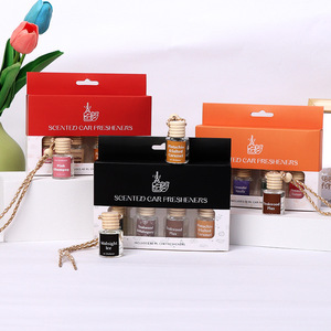 Hot bán 8ml chất lỏng hương thơm vetiver tinh dầu tinh dầu Kit hộp Quà Tặng 4 Miếng treo dầu khuếch tán cho lễ hội tặng quà - Product Image 5