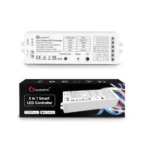 Gledopto Compatible Tuya app Zigbee 1 channel led controller 5 in 1 function Zigbee led RGB cct strip dimmer controller