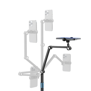 Boneruy 360 xoay live stream Chiều cao có thể điều chỉnh điện thoại di động tầng đứng hợp kim nhôm thép carbon 10 tổ chức 6 tháng p76m - Product Image 6