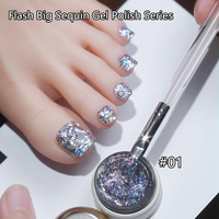 7 couleurs 8g technologie prix de gros paillettes Gel ongles personnalisé prix raisonnable paillettes ongles Gel