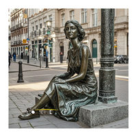 Belle statue de danseuse en métal bronze grandeur nature Sculpture décorative extérieure coulée superbe statue féminine dansante