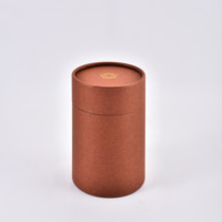 Emballage de tube en papier recyclable Boîtes de cylindre en carton rondes vides imprimées sur mesure pour thé et bougie