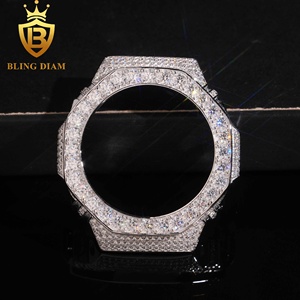 Cassa, Lunetta e Chiusura Iced Out Tempestate di Moissanite VVS Colore D per Orologi GA2100 - Supera il Test del Diamante con Certificato GRA all'Ingrosso - Product Image 6