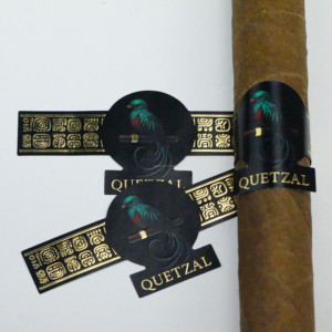 Anillo de Cigarro Personalizado con Relieve, Etiqueta Adhesiva de Papel con Lámina Dorada, Anillo Decorativo para Cigarros con Etiqueta Personalizada - Product Image 2