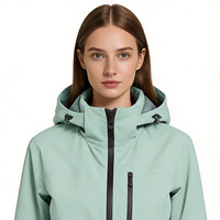 Conjunto de Chaqueta y Pantalones Softshell Personalizados OEM ODM, Resistentes al Viento, Transpirables, Elásticos, con Logotipo a Color, para Senderismo al Aire Libre