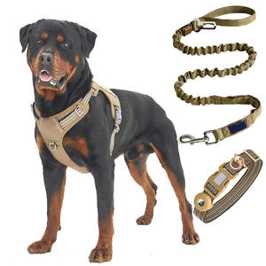 인기 판매 내구성 나일론 전술 반려견 하네스 고품질 반사형 당김 방지 중대형견용 강아지 조끼 하네스 - Product Image 4