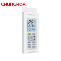 Control Remoto Universal Impermeable para Aire Acondicionado K-3302E, LCD, AC/A/C, 5000 en 1, Plástico ABS, 15 Botones, Alcance de 8 Metros, Linterna LED