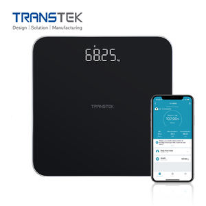 TRANSTEK 제조 업체 180kg 5mm 유리 홈 욕실 스케일 인체 체중 균형 APP와 기초 디지털 신체 체중 감량 스케일 - Product Image 1