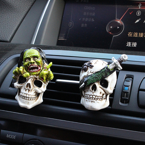 Clip Aromatizante <span class=keywords><strong>para</strong></span> Ventilación de <span class=keywords><strong>Coche</strong></span> con Diseño de Calavera de Zombi de Resina, Set de Regalo <span class=keywords><strong>para</strong></span> Halloween, Decoración Interior de <span class=keywords><strong>Coche</strong></span> - Product Image 1