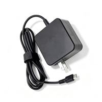 Chargeur pour ordinateur portable USB-C 65W, prise américaine, adaptateur secteur PD Type C compatible avec Lenovo ThinkPad, Dell, HP, Asus, Acer, Macbook Air Pro
