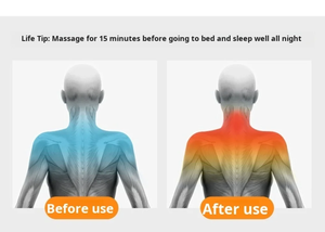 CE ha approvato il massaggiatore posteriore per impastare e Shiatsu per il riscaldamento a luce rossa per uso domestico - Product Image 3