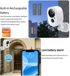Bán buôn màn hình an ninh hai cách giọng nói ngoài trời 3MP tuya không dây <span class=keywords><strong>IP</strong></span> WIFI mạng Máy ảnh với pin - Product Image 6