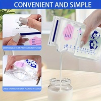 Pochette de stérilisation en plastique pour lait maternel, imprimée en héliogravure avec logo personnalisé, à fermeture éclair, étanche, avec encoche de déchirement