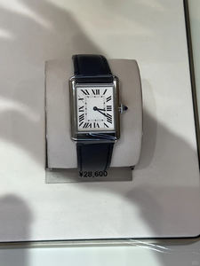 Montre pour femme, boîtier fin intemporel, cadeau de Noël, minimaliste, étanche, bracelet en cuir, montre à quartz - Product Image 6