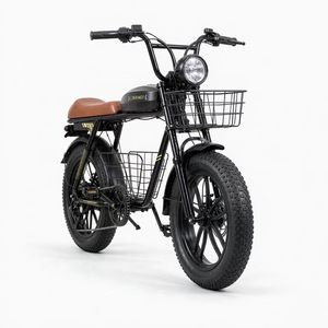Retro style 20*4 Inch Fat Tire Electric Mountain Bike 48 V 10AH Lithium Battery Rear Hub Motor All Terrain Off Road <b>Bicycle</b> - Product Image 3