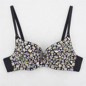 Reggiseno <span class=keywords><strong>con</strong></span> strass lavorato a maglia <span class=keywords><strong>con</strong></span> <span class=keywords><strong>ferretto</strong></span> da donna <span class=keywords><strong>con</strong></span> spalline regolabili - Product Image 5
