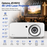 Projecteur laser 4K UHD Optoma JEV9012 pour la cérémonie cathédrale, 4500 lumens avec objectif à longue portée et haute luminosité