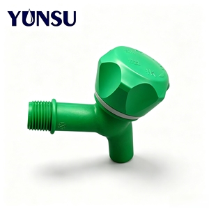Robinet mural de salle de bain en plastique PP à diaphragme, vert moderne, DN15 1/2 pouce, vente en gros d'usine - Product Image 3