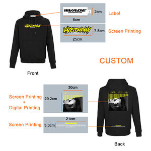 Sweatshirt mit Rundhals ausschnitt Klassisches übergroßes Sweatshirt Baumwoll vlies Langarm Solid Heavyweight Hoodie Custom Blank Hoodie - Product Image 4