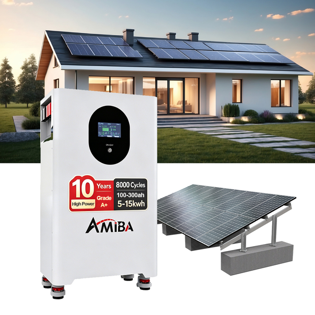 US Stock 5Kwh 10Kwh 15Kwh 30Kwh LiFePO4 Battery Home Solar Energy Storage System for Residential and Commercial