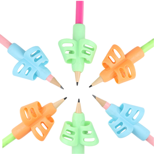 X616 Herramientas de Escritura al por Mayor para Niños, Soporte de Silicona para Lápiz de 2 Dedos, Agarre para Lápiz Infantil, Ayuda para la Escritura, Corrección de Postura T - Product Image 1