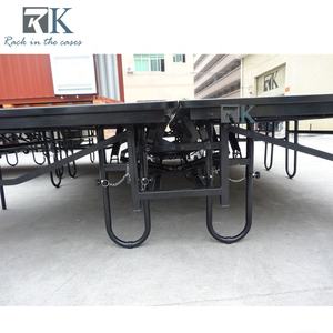 Escenario Plegable de Acero con Acabado Alfombrado y Ruedas, Escenario para Exteriores - Product Image 6