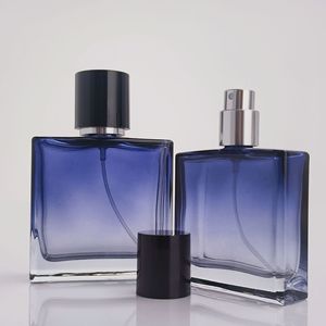Corpo delle bottiglie di vetro del profumo con le bottiglie di profumo di colore bluastro-viola 30ml 50ml 100ml con i cappucci - Product Image 3