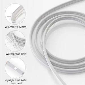 Thông minh app điều khiển rgbic Led Neon dải ánh sáng 5V USB IP65 không thấm nước đầy đủ <span class=keywords><strong>Kit</strong></span> cho phòng chơi game & Neon dấu hiệu - Product Image 6