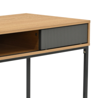 Bureau de travail à domicile OEM/ODM avec étagères de rangement de base, table d'écriture facile à assembler, commande en gros