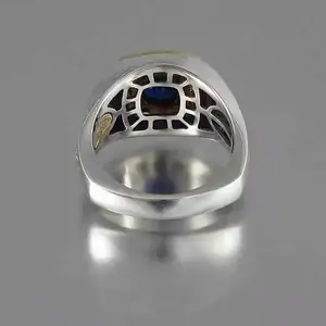Anel de zircônia duas cores, joias da moda para homens e mulheres anel ebay novo atacado