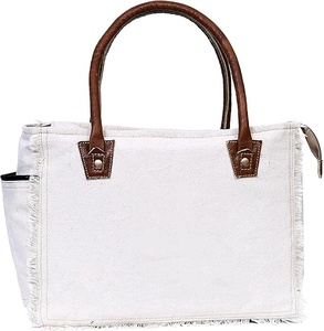 <span class=keywords><strong>Sac</strong></span> fourre-tout en toile <span class=keywords><strong>beige</strong></span> personnalisé BSCI pour femmes, grand format, avec poches, pochette pour ordinateur portable, <span class=keywords><strong>sac</strong></span> à main en toile - Product Image 6