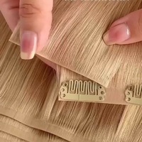 Offre Spéciale Nouveau Produit Clip Invisible Dans L'injection D'extension De Cheveux PU Sans Soudure Clip Ins