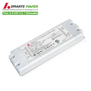 Smarts-controlador led triac de voltaje constante, fuente de alimentación led regulable, 12vdc, 2,5a, 0-10v