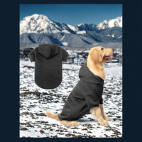 Venta al por mayor de lujo de verano y primavera ropa para mascotas personalizado perro grande sudaderas con capucha chaqueta patrón sólido algodón accesorio cálido para perros