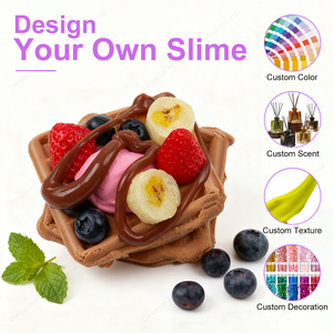 Kit de Slime DIY, Set para Hacer Slime con Forma de Comida, con Adornos de Frutas y Salsa de Chocolate, Juguete Educativo para Niños, Venta al Por Mayor - Product Image 5