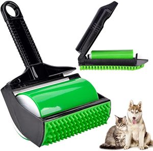 Manual Portable Black PP Material Pet Hair Remover Comb Reusable Washable 10cm Straight/Spiral Cut Sticky Lint <b>Roller</b> Custom - Product Image 1
