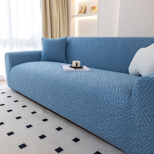 Phổ sofa bao gồm phòng khách Jacquard Spandex đồ nội thất bảo vệ siêu căng đi văng bìa cho <span class=keywords><strong>3</strong></span> đệm đi văng - Product Image 2