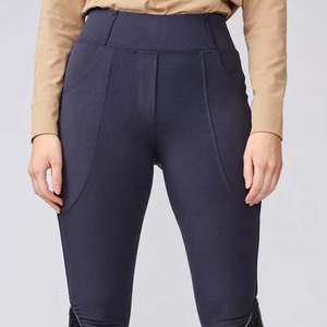 Pantalones de Equitación con Bolsillos Laterales para Mujer, Asiento Completo, Sin Costura Interior en la Pierna, con Excelente Comodidad - Product Image 1
