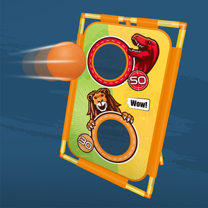 Pistola ad aria compressa per ragazzi con proiettili in schiuma EVA, 2 pezzi, con bersaglio da tiro in piedi - Product Image 6