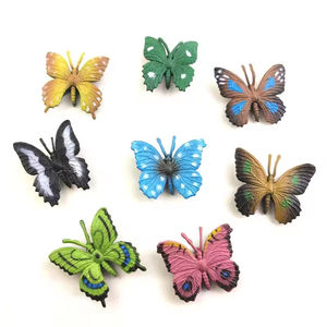 Figurines d'insectes en PVC massif en gros, figurines d'animaux, jouets papillons, jouets papillons miniatures - Product Image 6