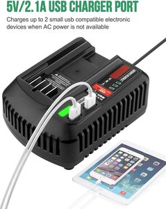 CMCB202-cargador rápido de batería para Craftsman, batería de litio compacta de 20V máx, CMCB204 con 2 USB - Product Image 6